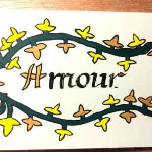 marque-pages hors normes du mot amour