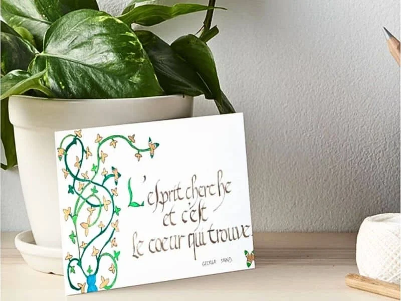 impression rigide george sand impression rigide d'une citation de George Sand